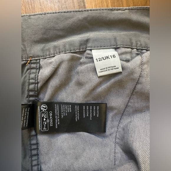 Urban Outfitters BDG Gray High Rise Wide Leg baggy Retro  size 12 Y2K woman’s - Picture 10 of 10